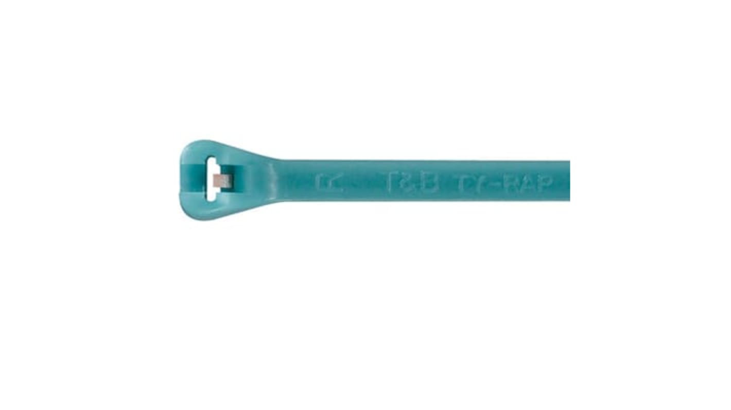 Thomas & Betts Cable Ties, , 343mm x 6.9 mm, Aqua Fluoropolymer