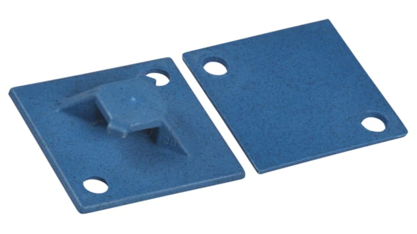 ABB Self Adhesive Blue Cable Tie Mount 28.6 mm x 28.6mm