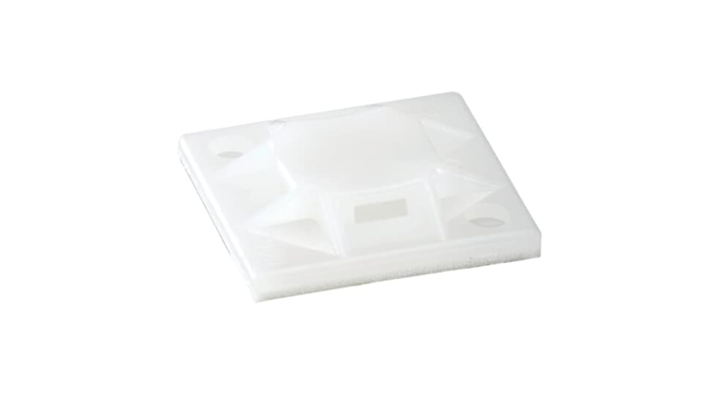 Thomas & Betts Self Adhesive Natural Cable Tie Mount 25 mm x 25mm