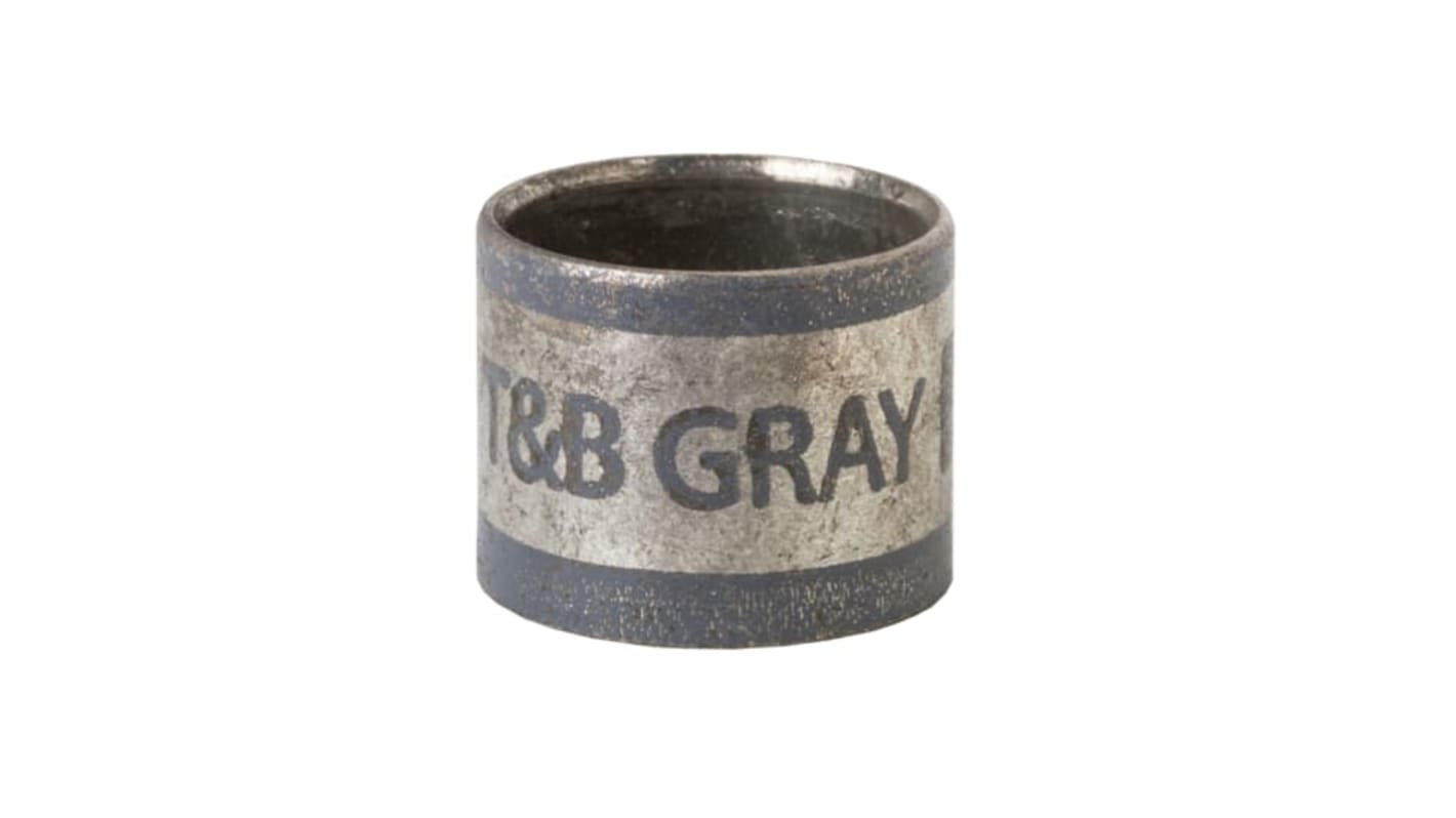 Thomas & Betts Bronze Silver Cable Sleeve, 7.2mm Diameter, 7.9mm Length, GSB287 Series