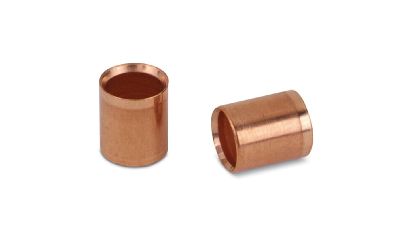 Thomas & Betts Bronze Blue Cable Sleeve, 8.3mm Diameter, 6.4mm Length, GSC287NP Series