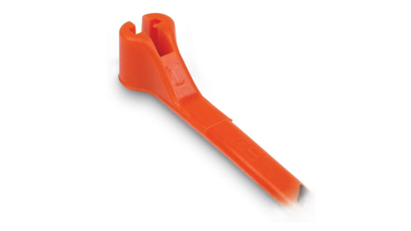 Bridas ABB de Nylon 66 Naranja, 137mm x 3,6 mm, Brida