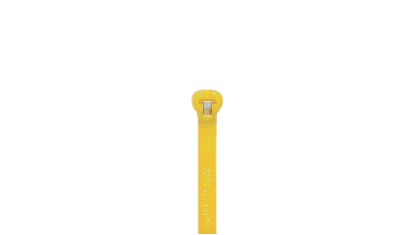 Bridas ABB de Nylon 66 Amarillo, 137mm x 3,6 mm, Brida