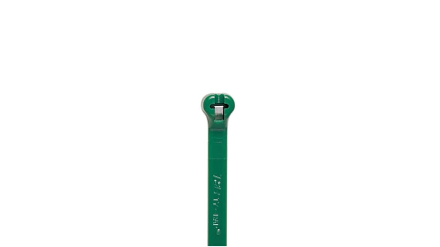 Bridas ABB de Nylon 66 Verde, 185mm x 4,9 mm, Brida