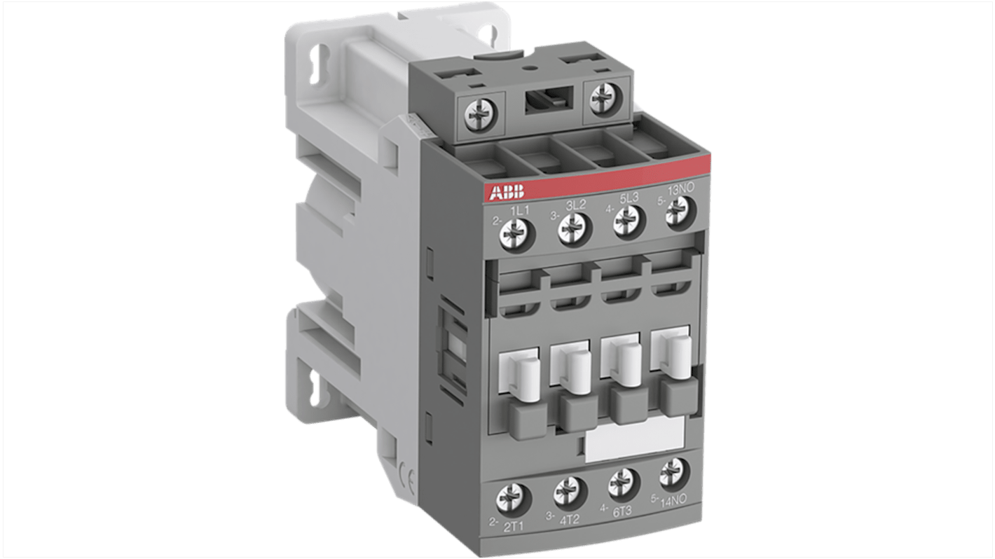 Contattore Unità di controllo ABB, serie 1SBL13, 3 poli, 3NO/1NC, 24 A, 5,5 kW, bobina 24 V c.c.