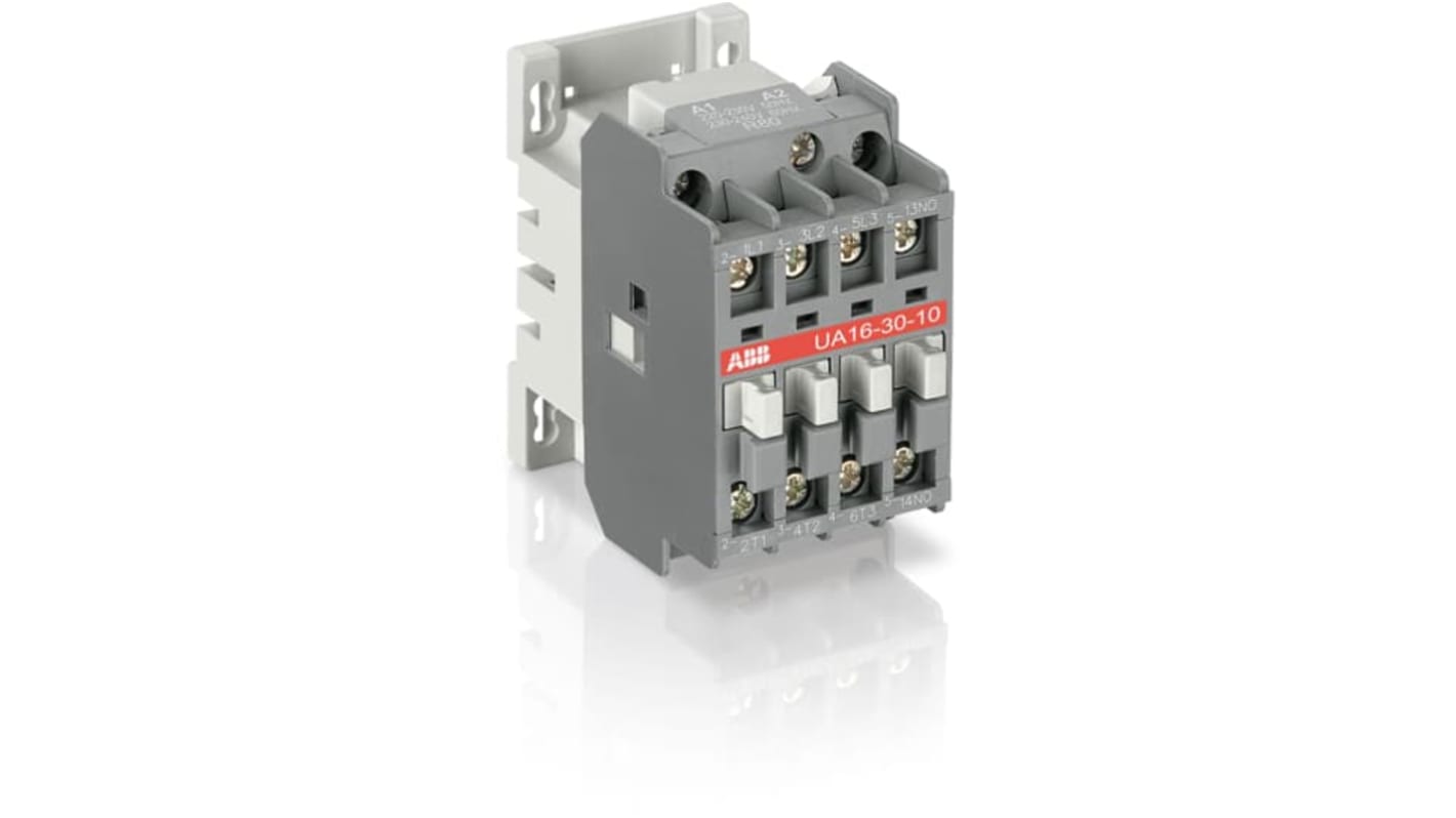 Contactor ABB 1SBL18 de 3 polos, 4 NA, 16 A, bobina 220 → 230 V AC