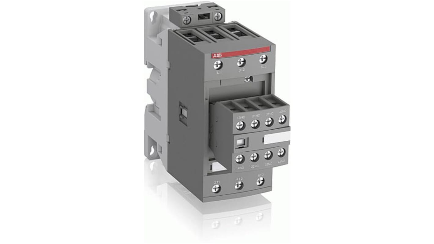 Contattore Unità di controllo ABB, serie 1SBL36, 3 poli, 5NA/2NC, 100 A, 30 kW, bobina 100 a 250 V c.a.