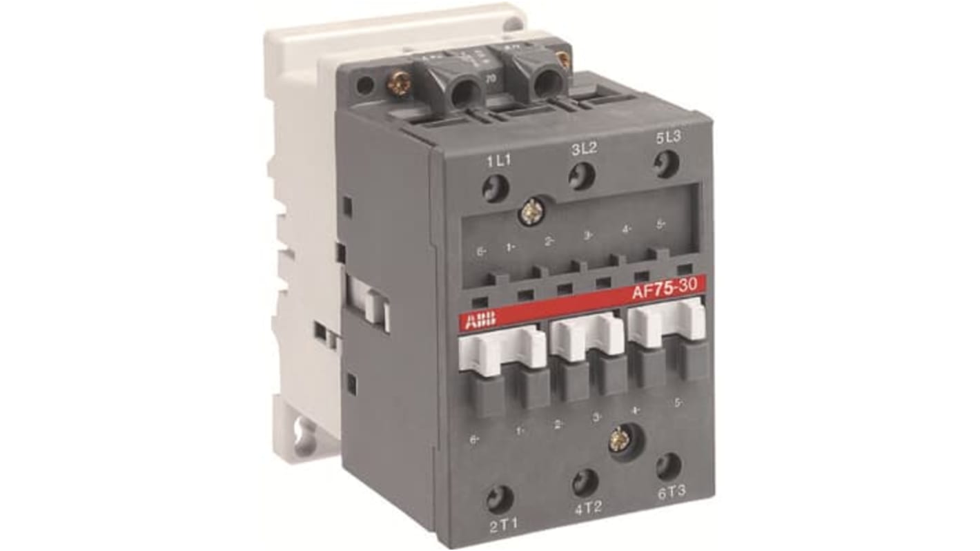 ABB 1SBL41 Contactor, 100 to 250 V ac Coil, 3-Pole, 75 A, 37 kW, 3NO