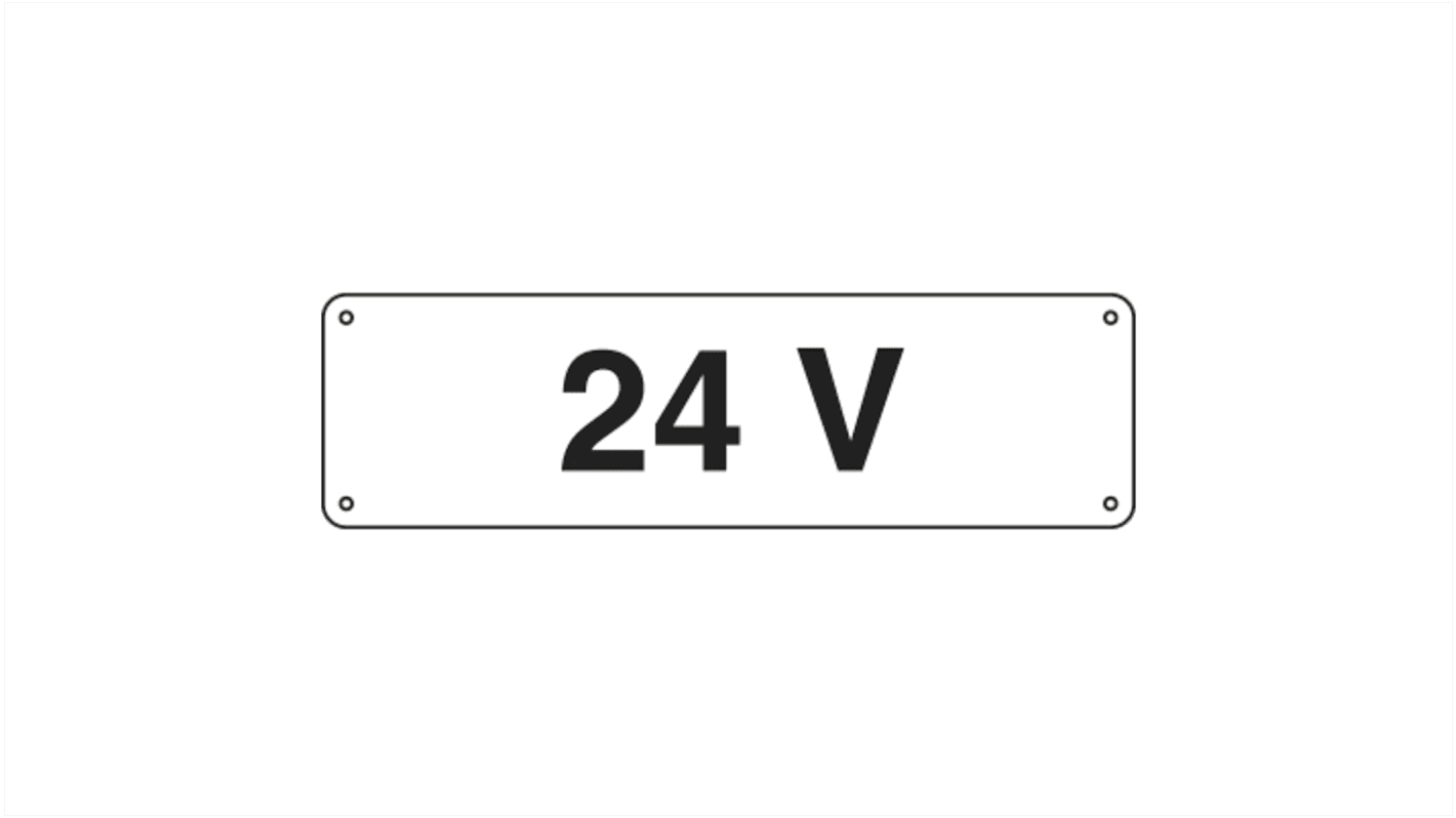 Etichetta di sicurezza Sicurezza elettrica "24 V"