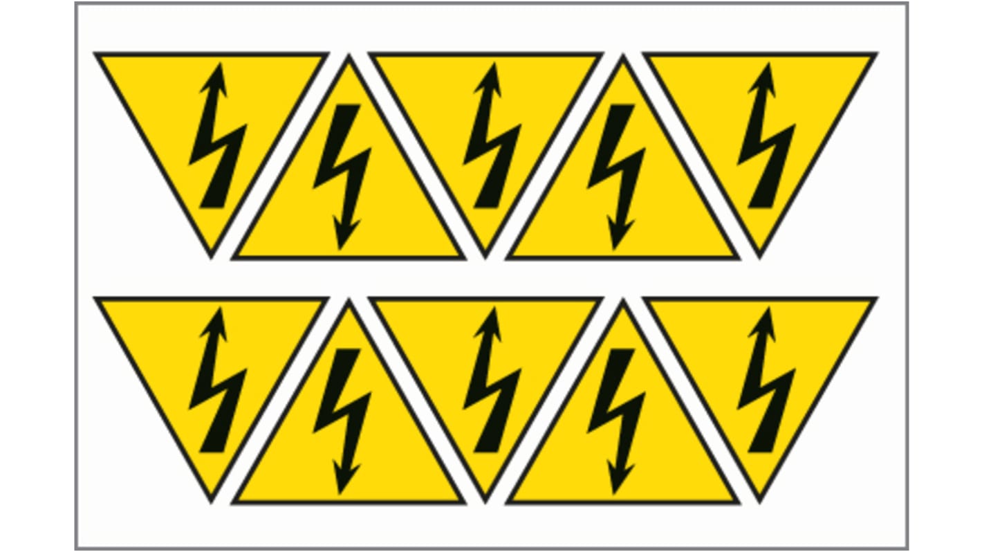 Etichetta di sicurezza Pericolo elettricità "Electrical Hazard", Adesiva