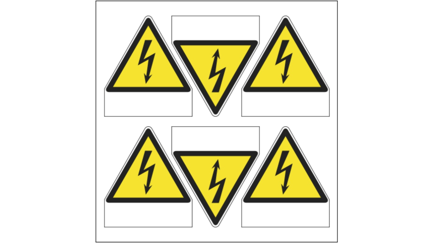 Etichetta di sicurezza Pericolo elettricità "Electrical Hazard With Writable Space", Adesiva