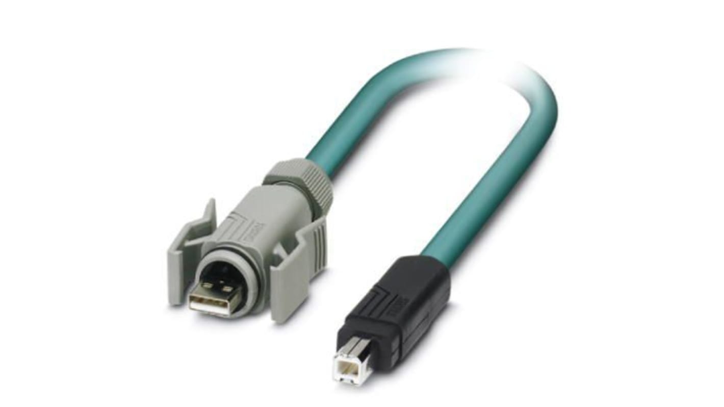 Phoenix Contact , Male USB A to Female USB B, 5m