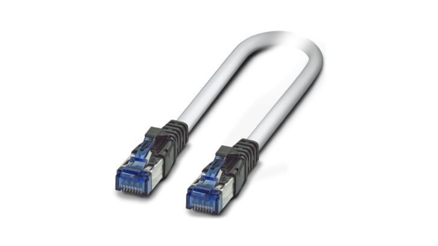 Phoenix Contact Cat6 Male RJ45 to RJ45 Ethernet Cable, S/FTP, Grey, 5m