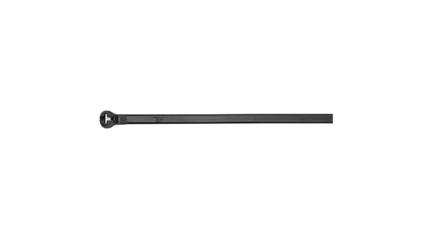 Thomas & Betts Cable Ties, , 208mm x 3.6 mm, Black Nylon