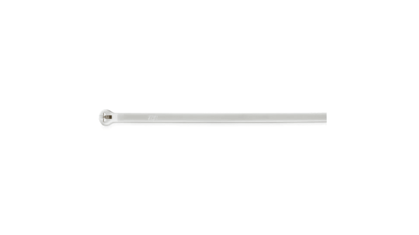 ABB Cable Ties, Cable Tray, 185mm x 4.6 mm, White Nylon