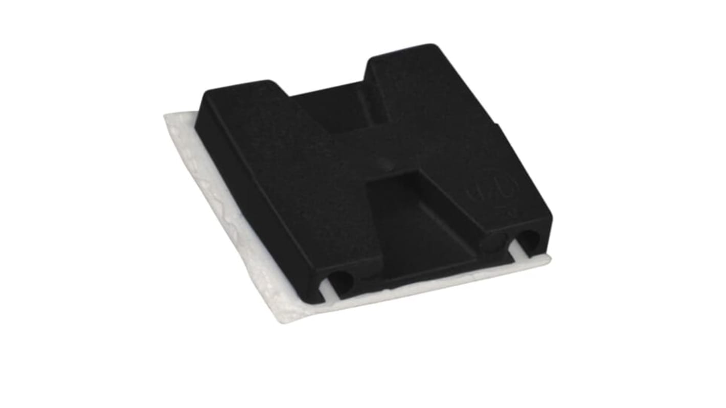 Thomas & Betts Befestigungssockel selbstklebend Schwarz 28.6mm x 28,6 mm → 0.091 / 0.301Zoll Kabelbinder