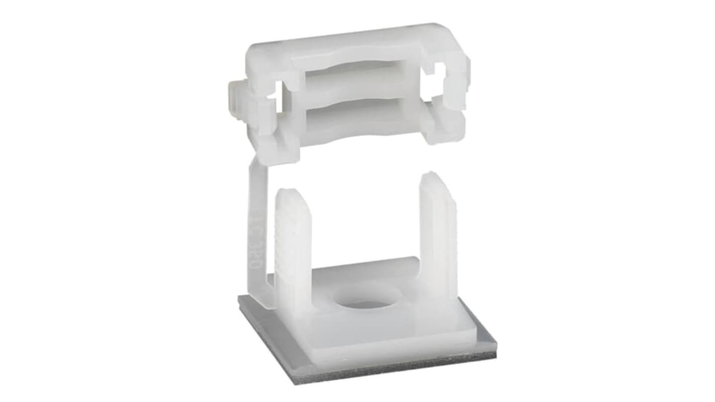 Thomas & Betts Self Adhesive Natural Cable Clamp 25 mm x 25mm