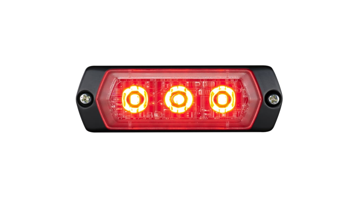 Indicador luminoso de advertencia Patlite serie 1M1, efecto Múltiples efectos de iluminación, LED, Rojo, alim. 12 → 24 V