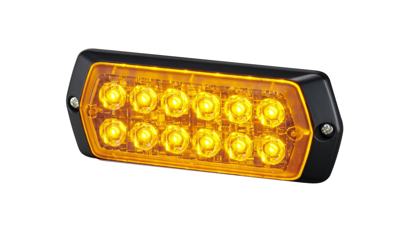 Indicador luminoso de advertencia Patlite serie 2M1, efecto Múltiples efectos de iluminación, LED, Amarillo, alim. 12 →