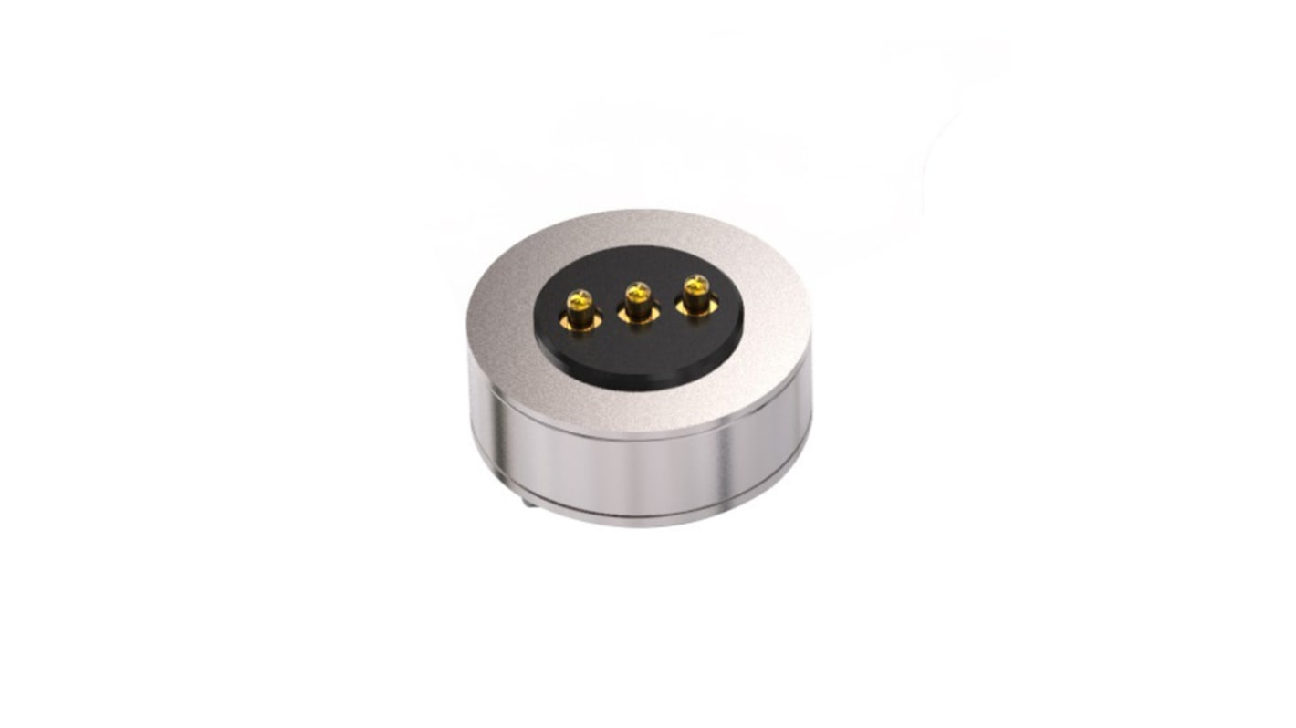 EDAC, 685, Straight PCB Mount3 way Magnetic Connector Male, Solder Pin Termination