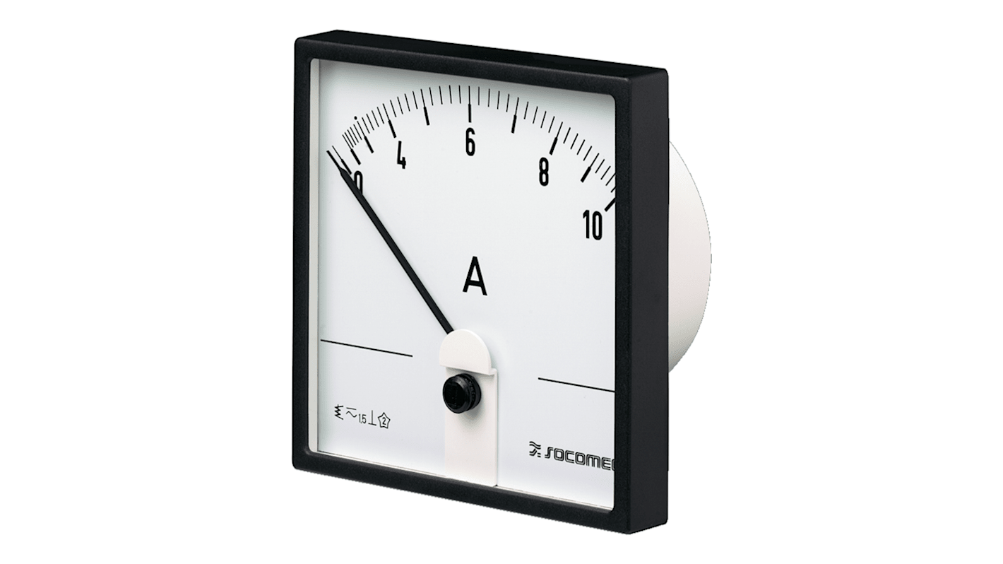 Socomec 192C Analogue Panel Ammeter 125A AC, 96mm x 96mm