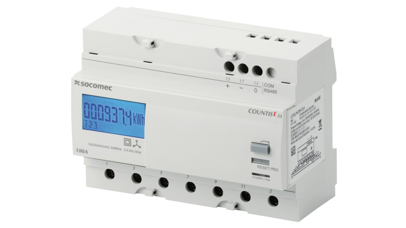 Socomec 3 Phase LCD Energy MeterEnergy Meter
