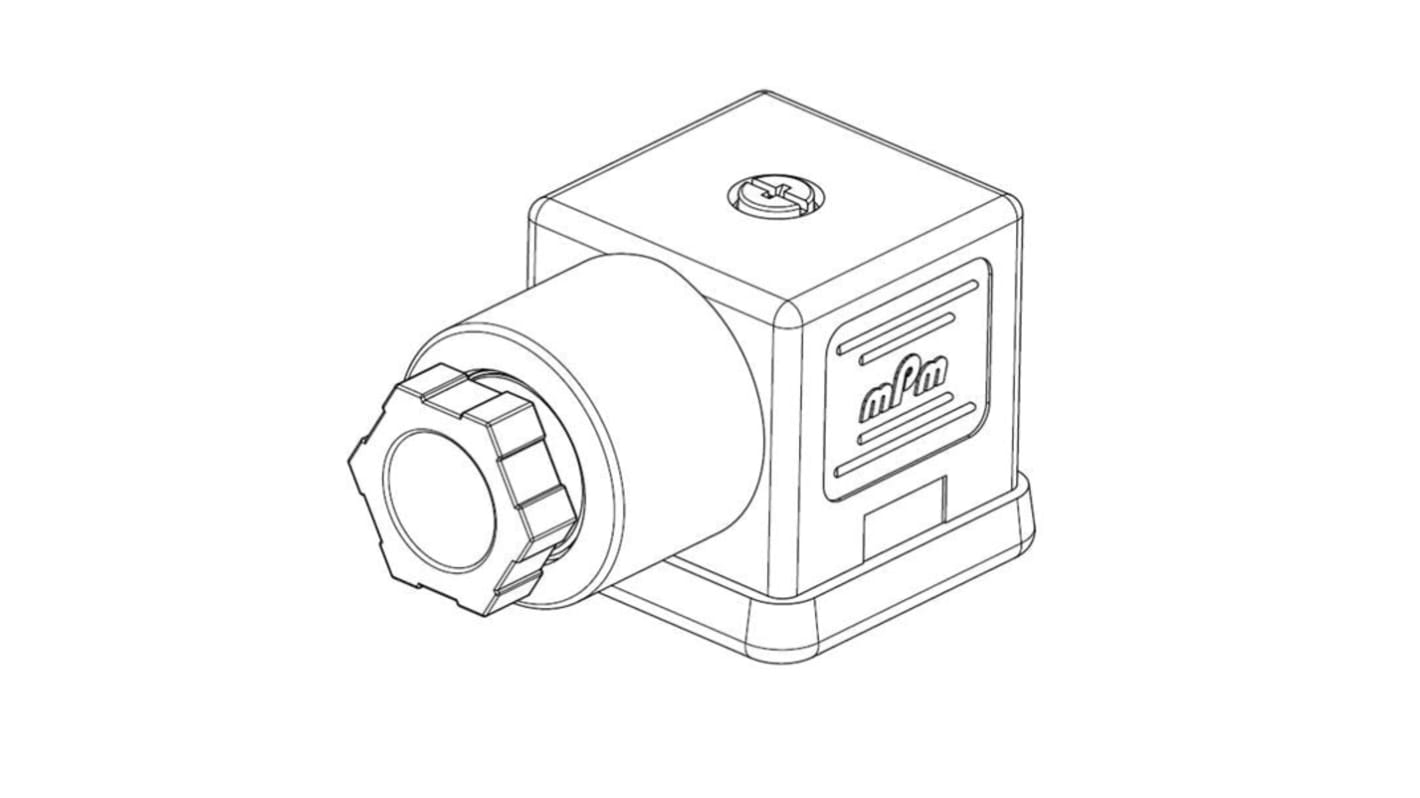Connettore solenoide Brad from Molex, Femmina, 2P+E, 24 V