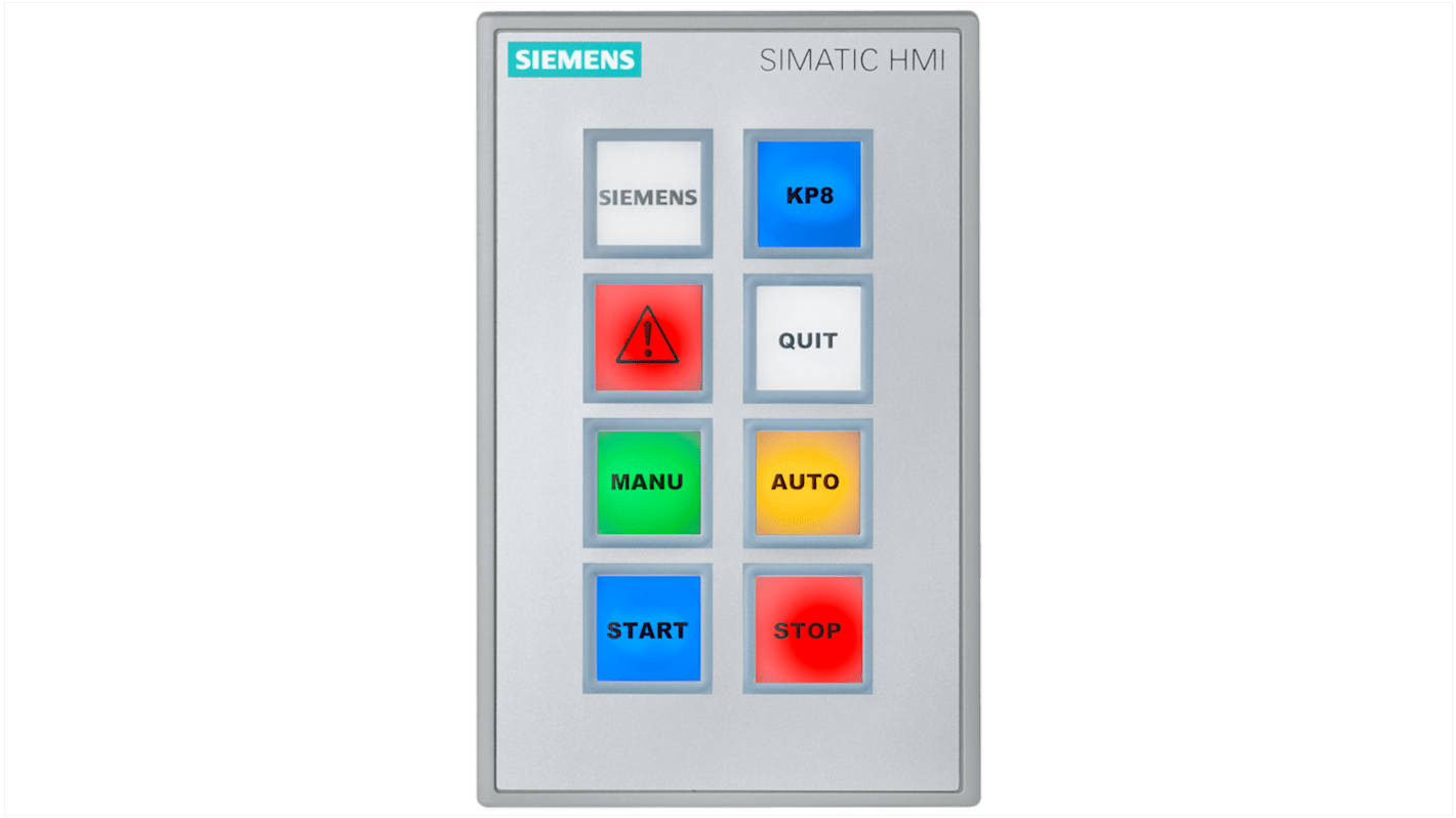 Pannello tasti HMI Siemens, KP8F, serie SIMATIC, display Pannello a tastiera