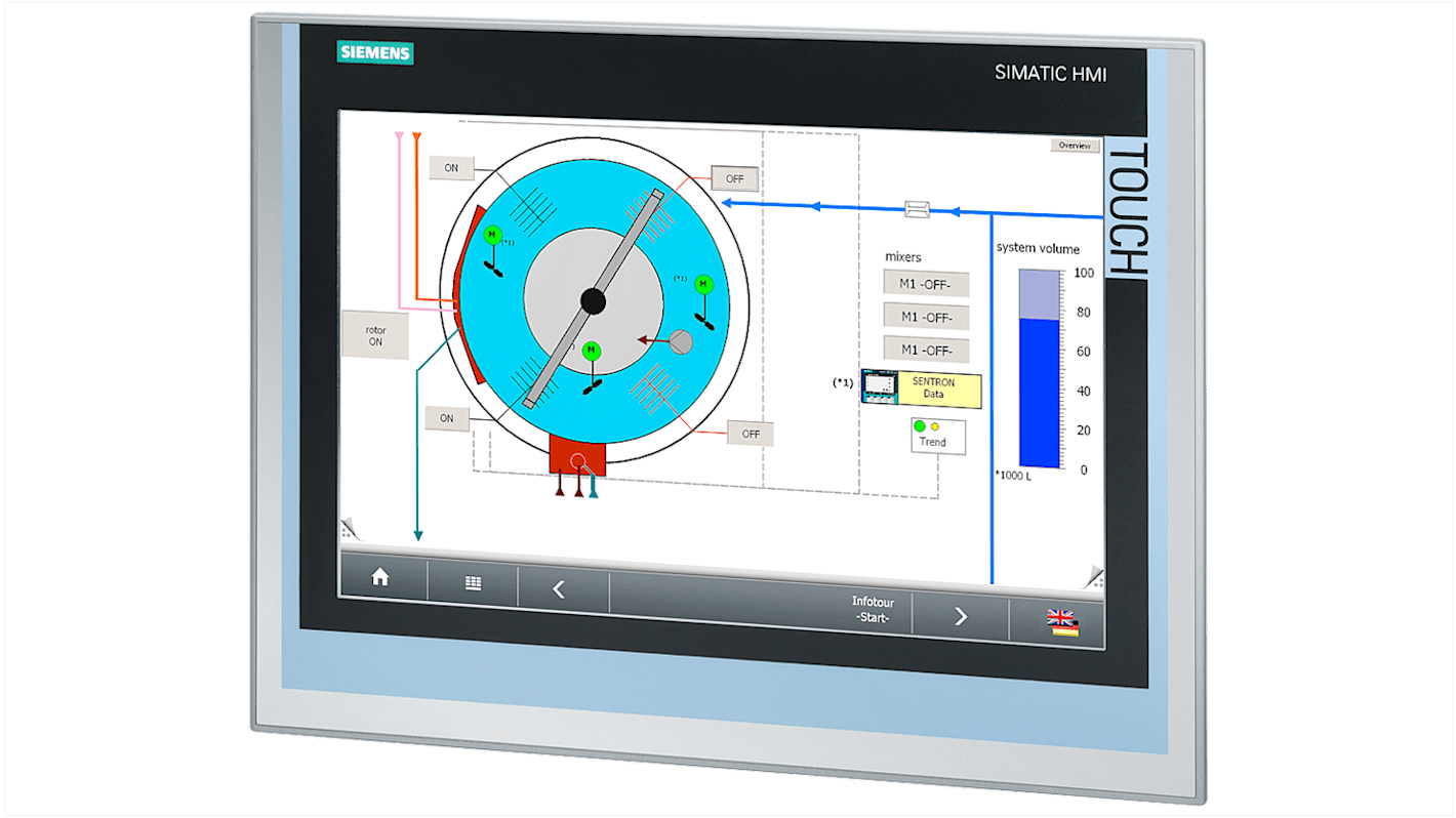 Siemens SIMATIC Series IWP1500MT Web Panel - 15.6 in, TFT Display, 1366 x 768