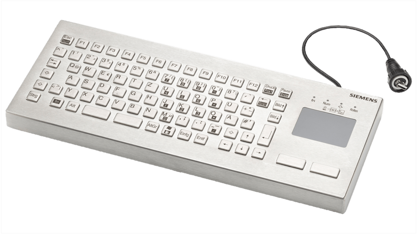Siemens 6AV6881-0AU14-0DB0 Wired USB 2.0 Keyboard, QWERTZ (German)