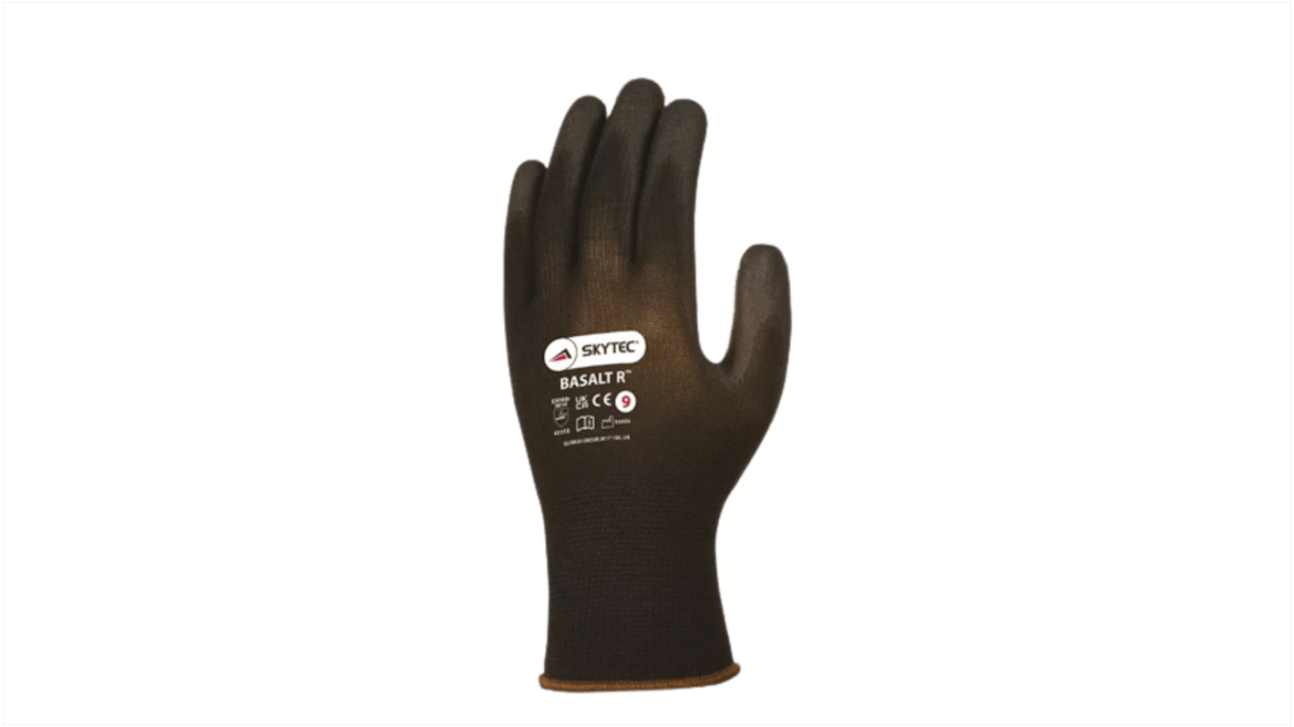 Guanti da lavoro Skytec, Tg. 9, in Nylon, col. Nero