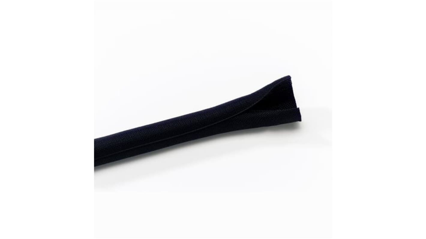 Thomas & Betts Expandable Braided Polyester Black Cable Sleeve, 32mm Diameter, 15m Length, CPS32W-15-EU Series