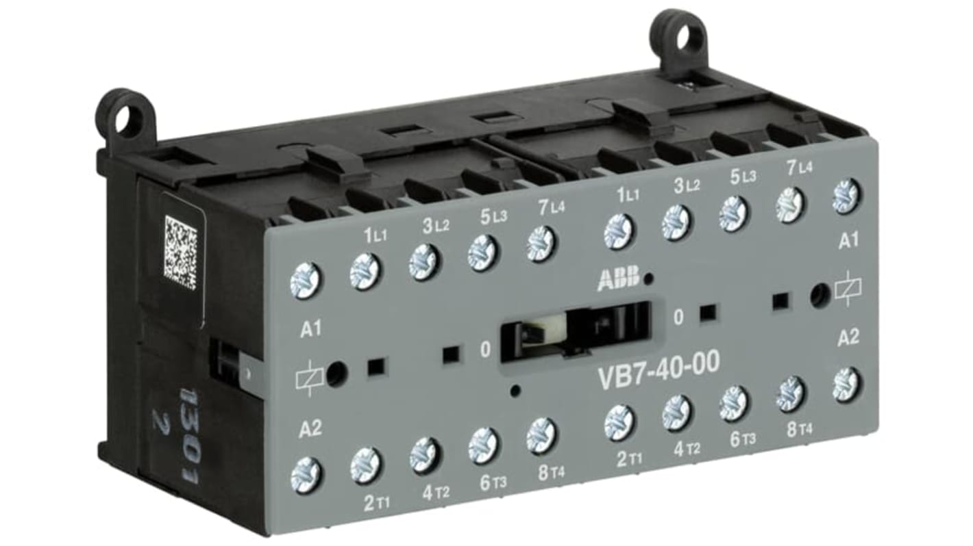 ABB GJL131 Contactor, 42 V ac Coil, 4-Pole, 20 A, 5.5 kW, 4NO