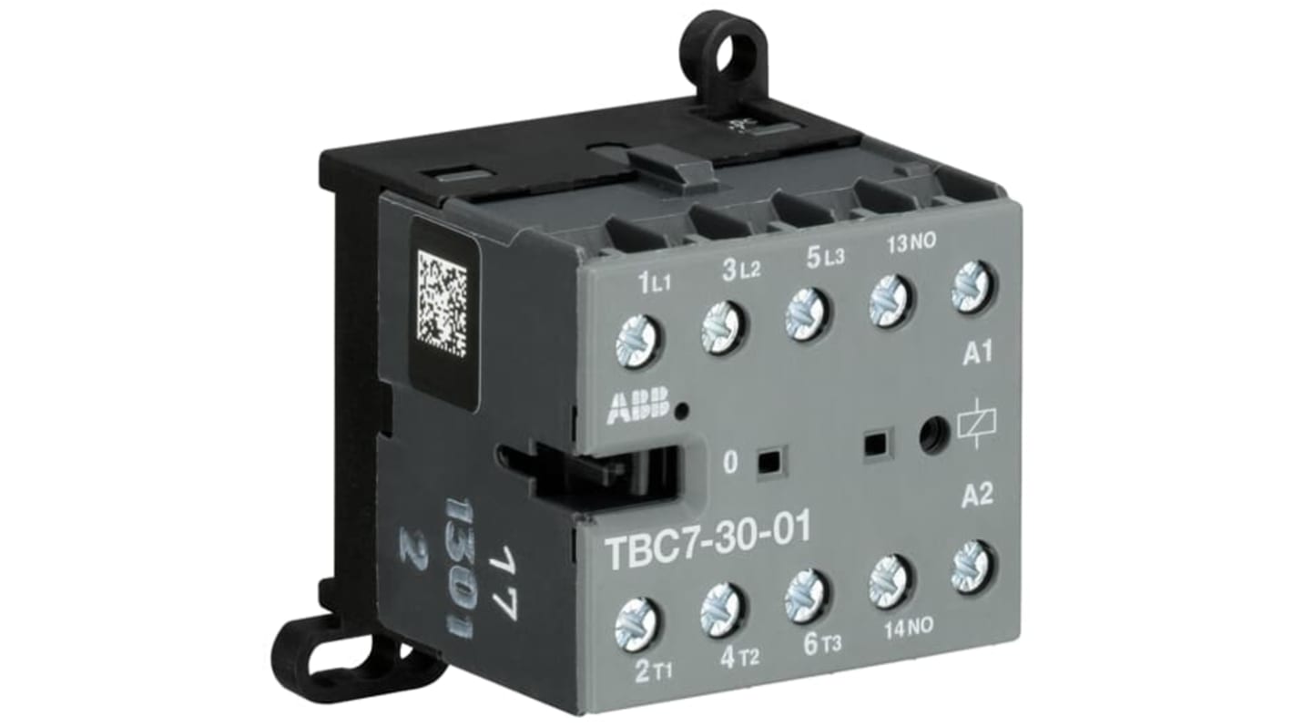 ABB GJL131 Contactor, 17 → 32 V dc Coil, 3-Pole, 20 A, 5.5 kW, 3NO/1NC