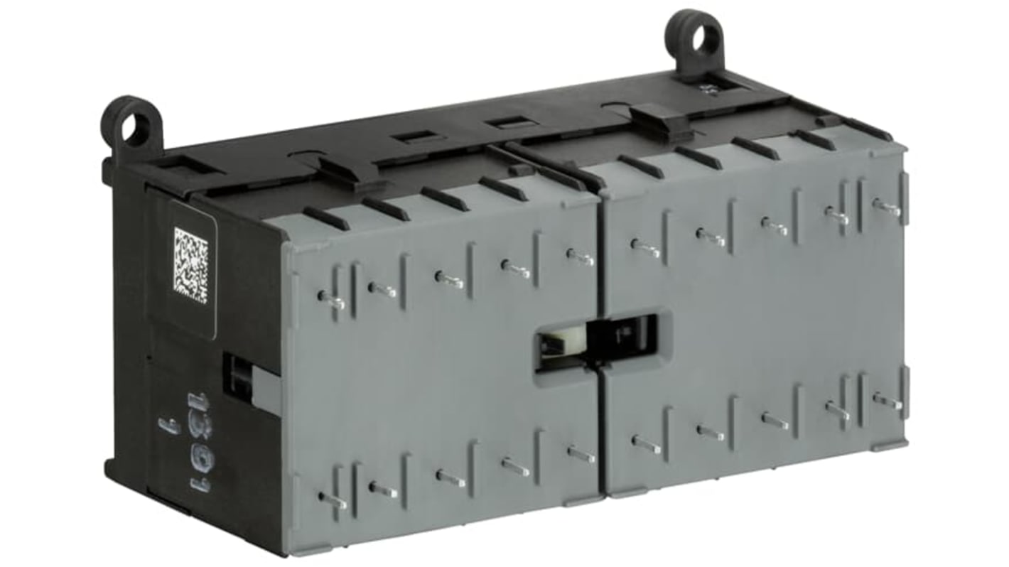 Contactor ABB GJL131 de 3 polos, 3 NA/1 NC, 12 A, bobina 24 V CC, 5,5 kW