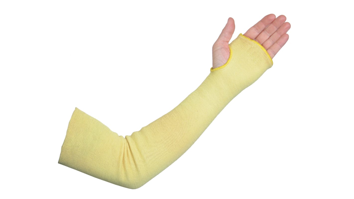 RS PRO Yellow Reusable Kevlar Protective Sleeve, 22in Length