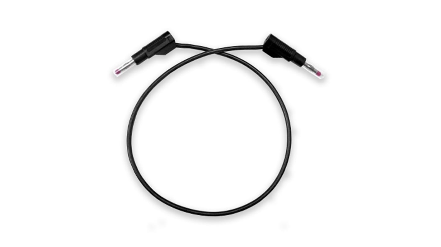 Mueller Electric Test Leads, 20A, 1kV, Black, 24in Lead Length