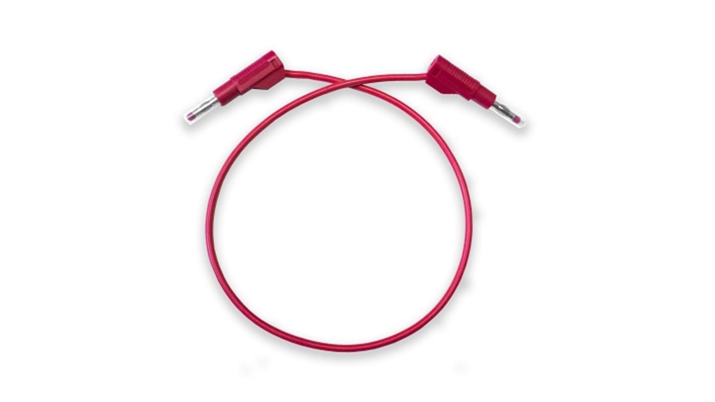 Mueller Electric Test Leads, 20A, 1kV, Red, 36in Lead Length