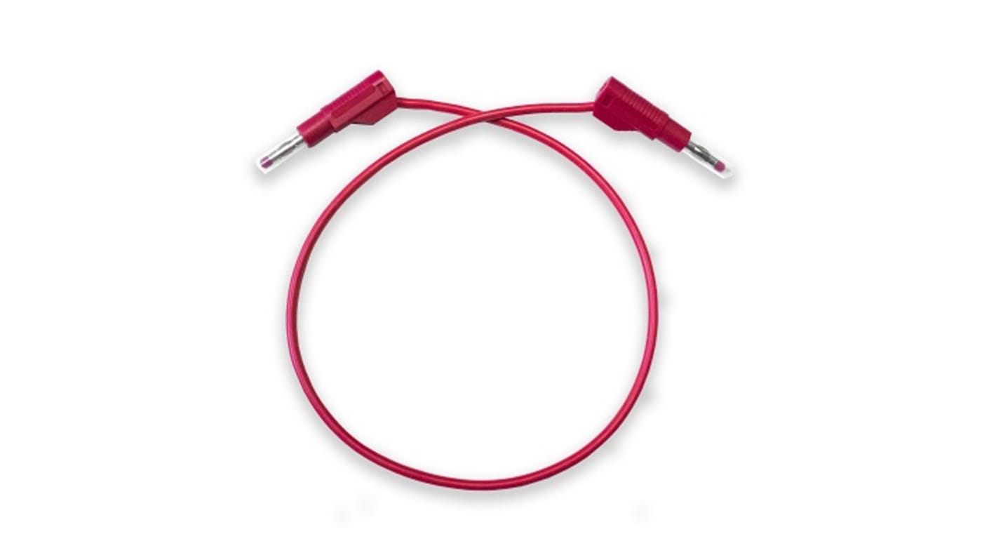 Mueller Electric Test Leads, 20A, 1kV, Red, 914.4mm Lead Length