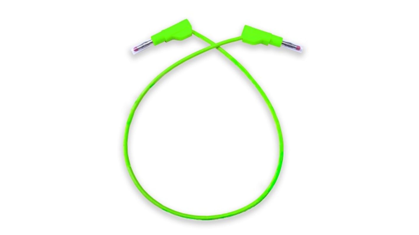 Mueller Electric Test Leads, 20A, 1kV, Green, 60in Lead Length