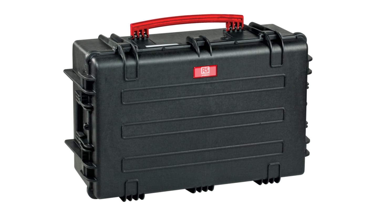 RS PRO Waterproof Plastic, Polymer Watertight Case With Wheels, 860 x 560 x 355mm