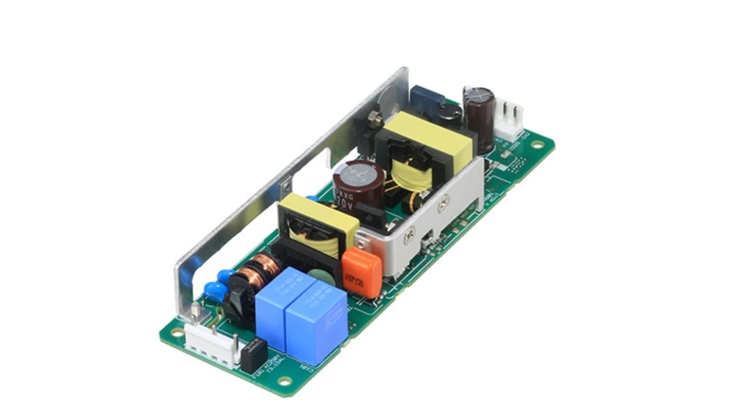 Cosel AC-DC Power Supply, LHA75F-24-Y, 24V dc, 3.2A, 76.8W, 1 Output, 85 → 264V ac Input Voltage