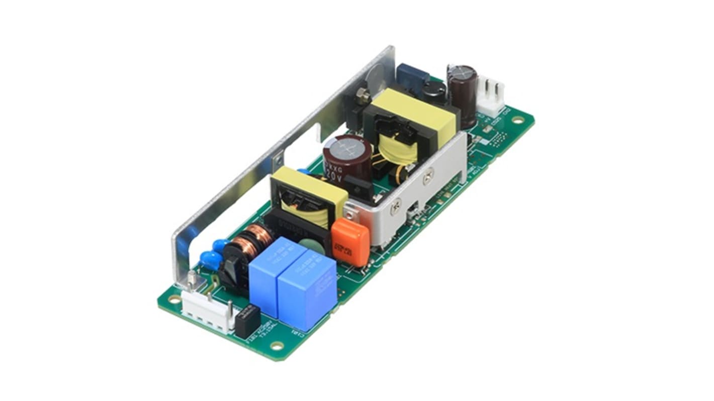 Cosel AC-DC Power Supply, LHA75F-48-Y, 48V dc, 1.6A, 76.8W, 1 Output, 85 → 264V ac Input Voltage