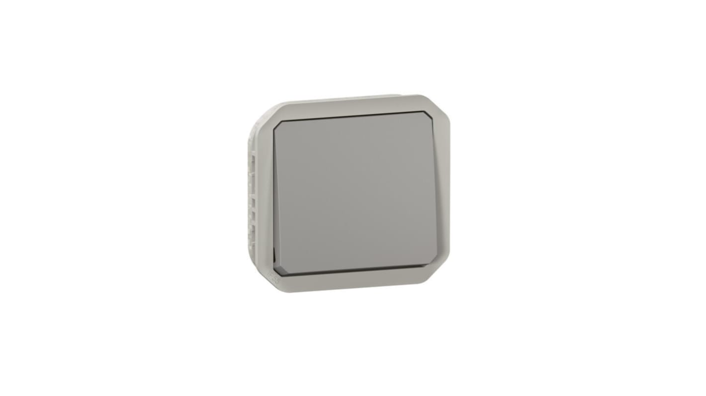 Legrand Grey Push Button Light Switch, 1 Way