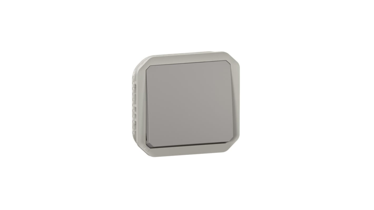 Legrand Grey Push Button Light Switch, 1 Way