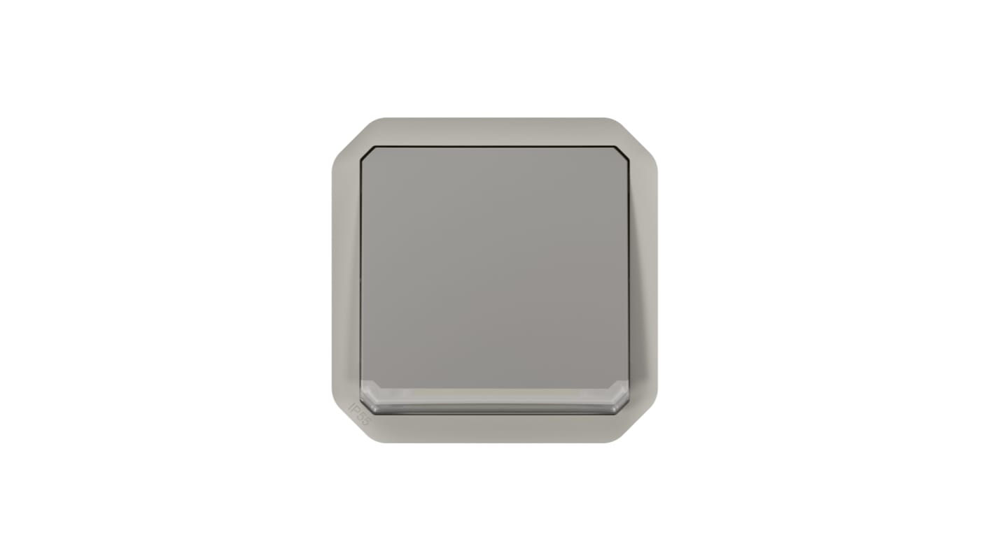 Legrand Grey Push Button Light Switch, 1 Way