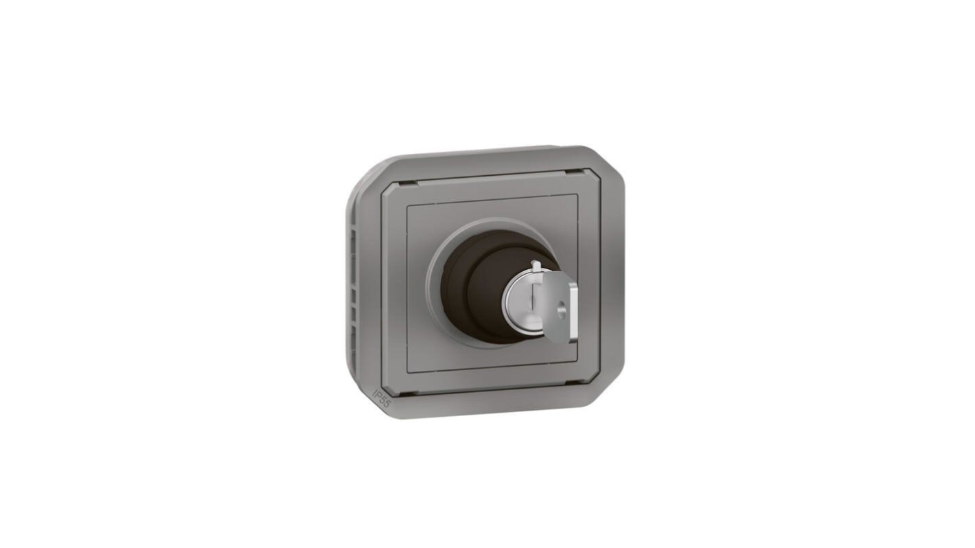 Legrand 1 Way Grey Switch Mechanism 10A, Plexo Series