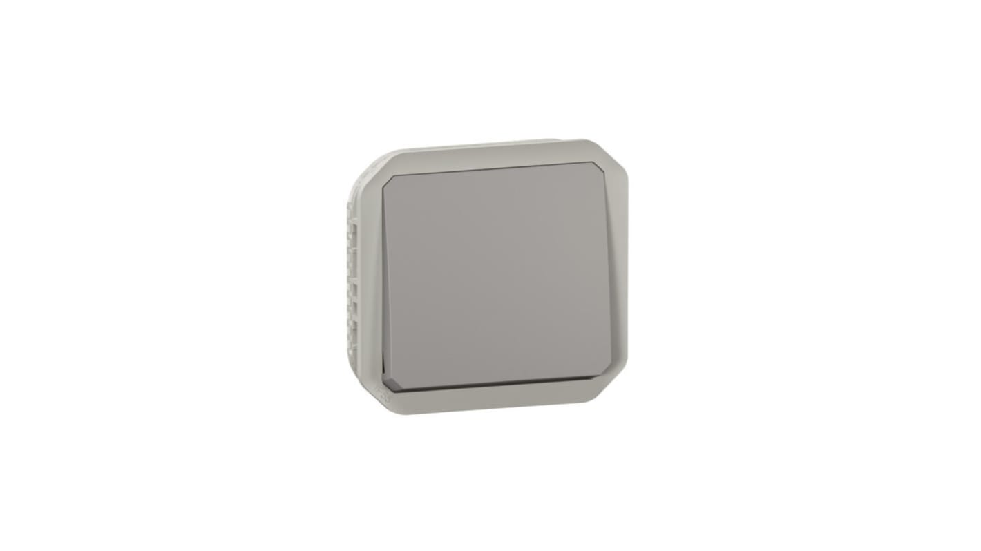 Legrand Grey Push Button Light Switch, 1 Way