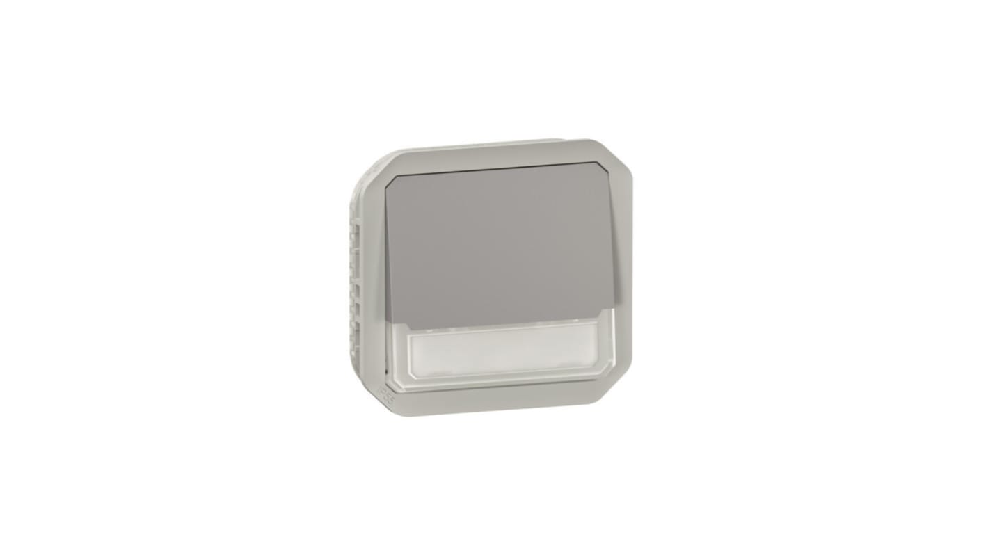 Legrand Grey Push Button Light Switch, 1 Way