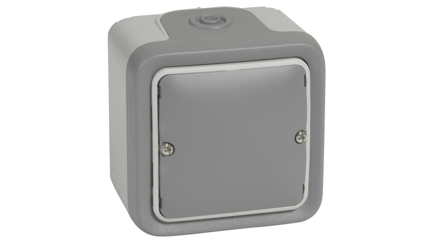 Legrand Grey Push Button Light Switch, 1 Way